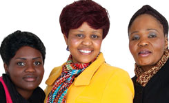 From L to R  Carol Sikhosana, Dolly Itumeleng, Pontsho Chauke.